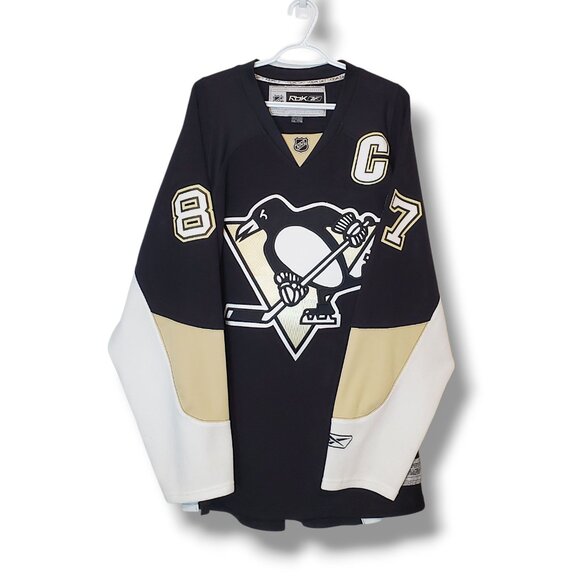 Pittsburgh Penguins Sidney Crosby Reebok Jersey Black Size XXL - Picture 1 of 8